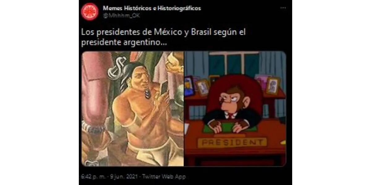 Tras la polémica frase de Alberto Fernández sobre los brasileños y mexicanos las redes se llenaron memes