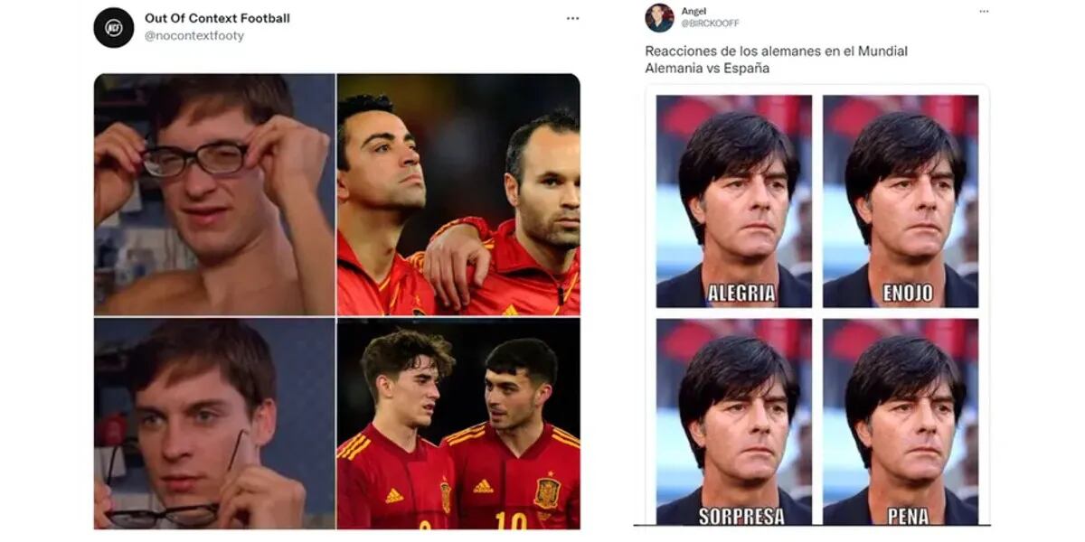 España empató con Alemania en el Mundial Qatar 2022 y los memes estallaron en las redes: "No es normal"