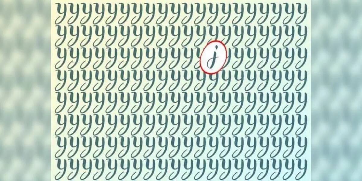 Reto visual: encontrar la letra J en sólo 15 segundos sin perder la paciencia