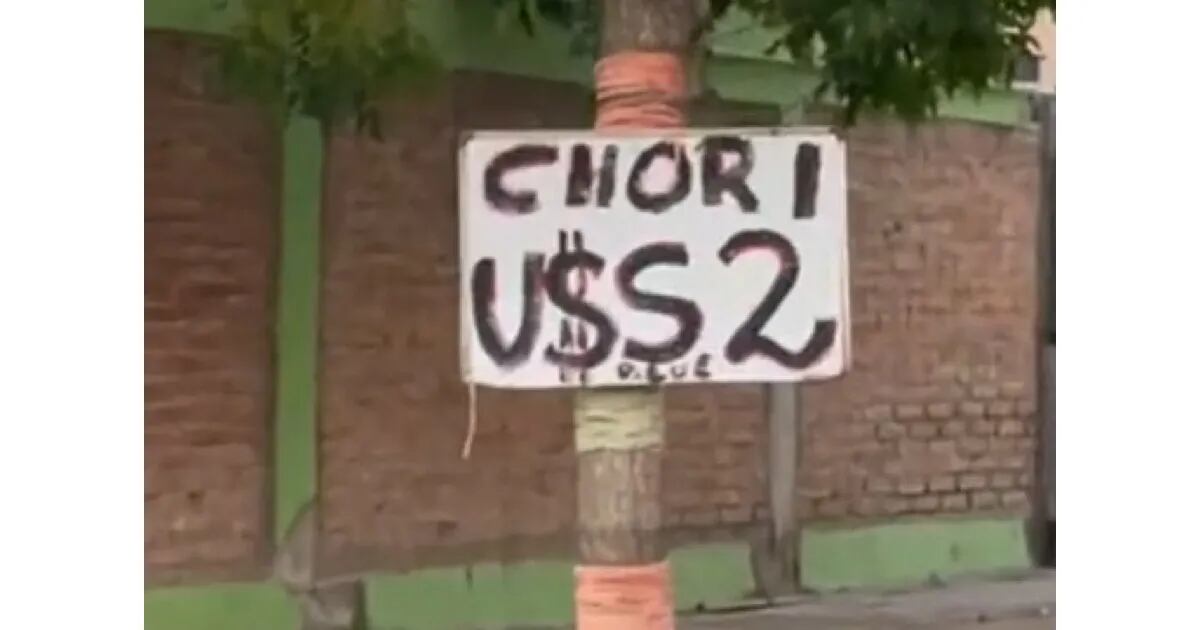 “Chori a dos dólares”, la historia del parrillero que se hartó de cambiar los precios y se volvió viral