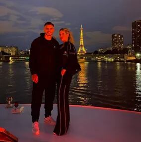 Wanda Nara y Mauro Icardi disfrutaron de la noche parisina