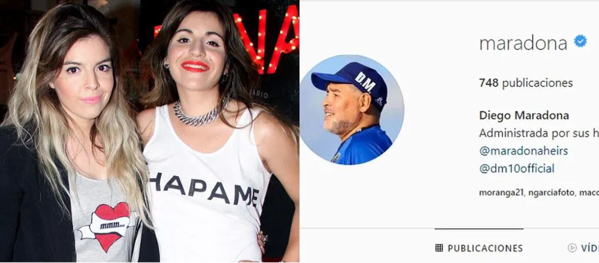 A pesar del fallo a favor de Matías Morla, Dalma y Giannina Maradona siguen manejando la cuenta de Instagram de su padre