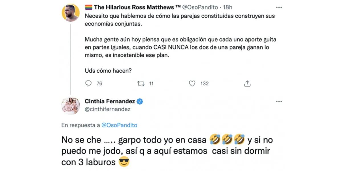 Cinthia Fernández estalló contra Matías Defederico: "Estoy casi sin dormir y con tres laburos"