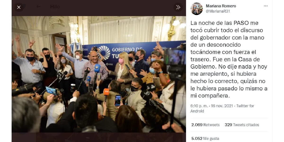 Tucumán: dos periodistas denunciaron que fueron víctimas de abuso sexual en la Casa de Gobierno cuando cubrían las elecciones