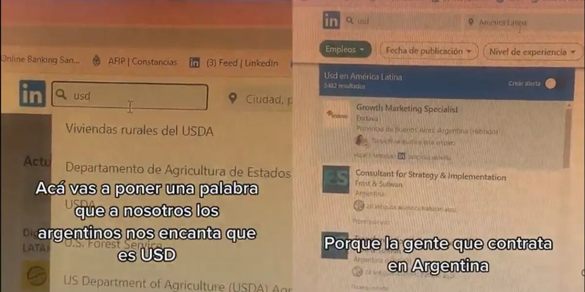 Una argentina mostró cómo ganar en dólares haciendo trabajo remoto y causó furor: “Un truquito”