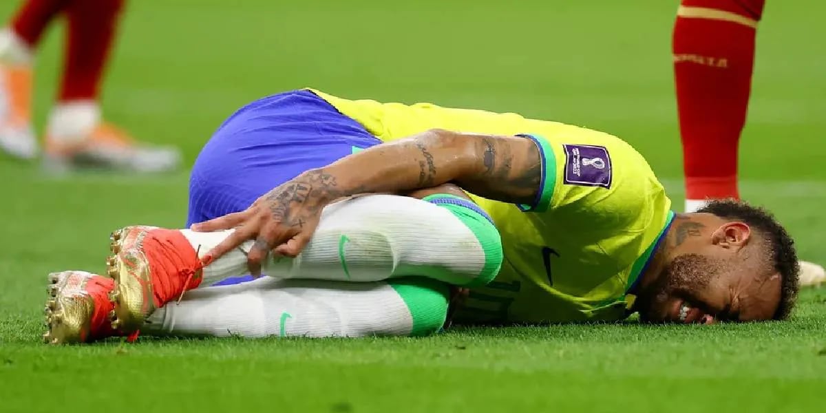 Mundial Qatar 2022: el desconsolado llanto de Neymar tras su lesión ante Serbia