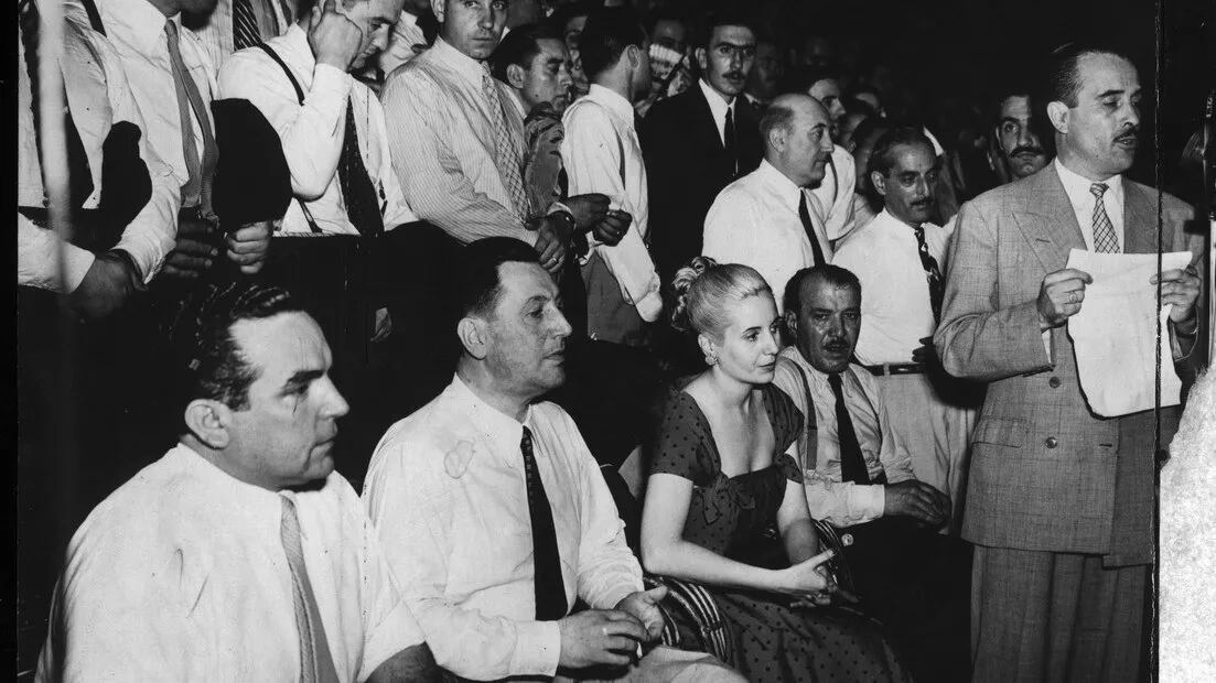 Cuando Evita, 78 atrás, conoció a Perón en el Luna Park