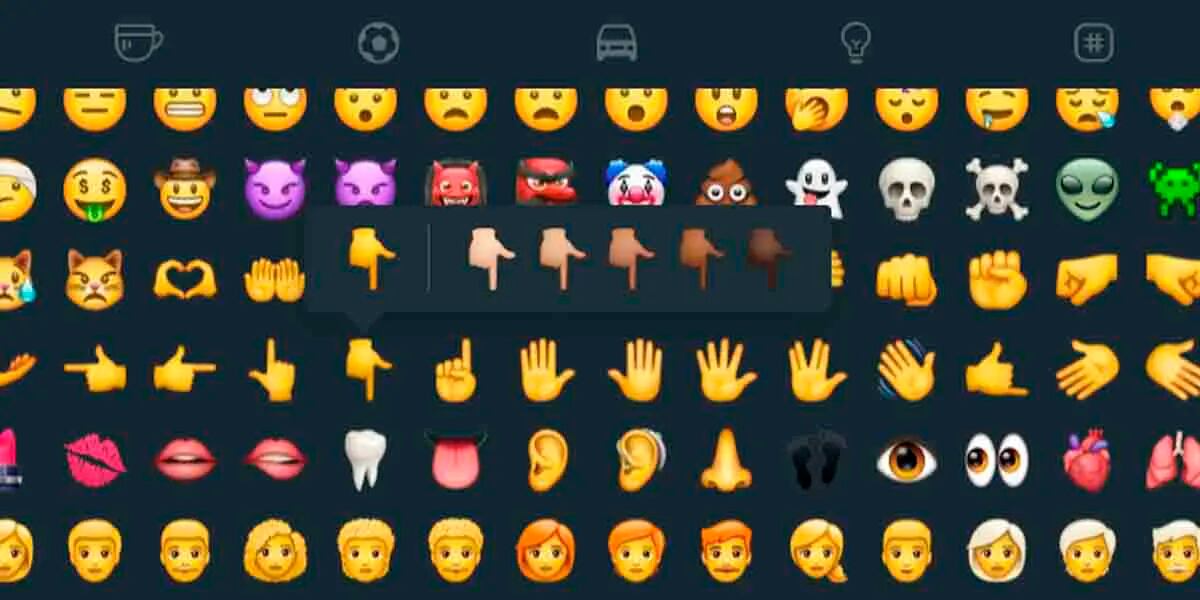 WhatsApp: qué significa el emoji de la mano que señala para abajo