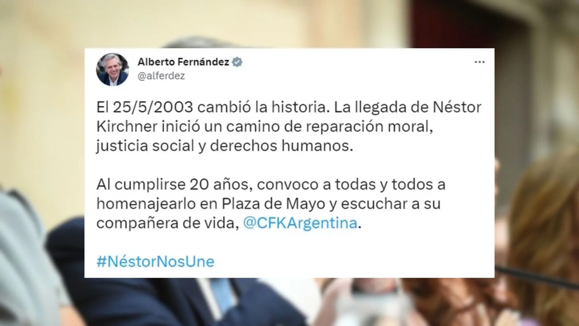 Alberto Fernández convocó a participar en el acto del 25 de mayo que encabezará Cristina Kirchner