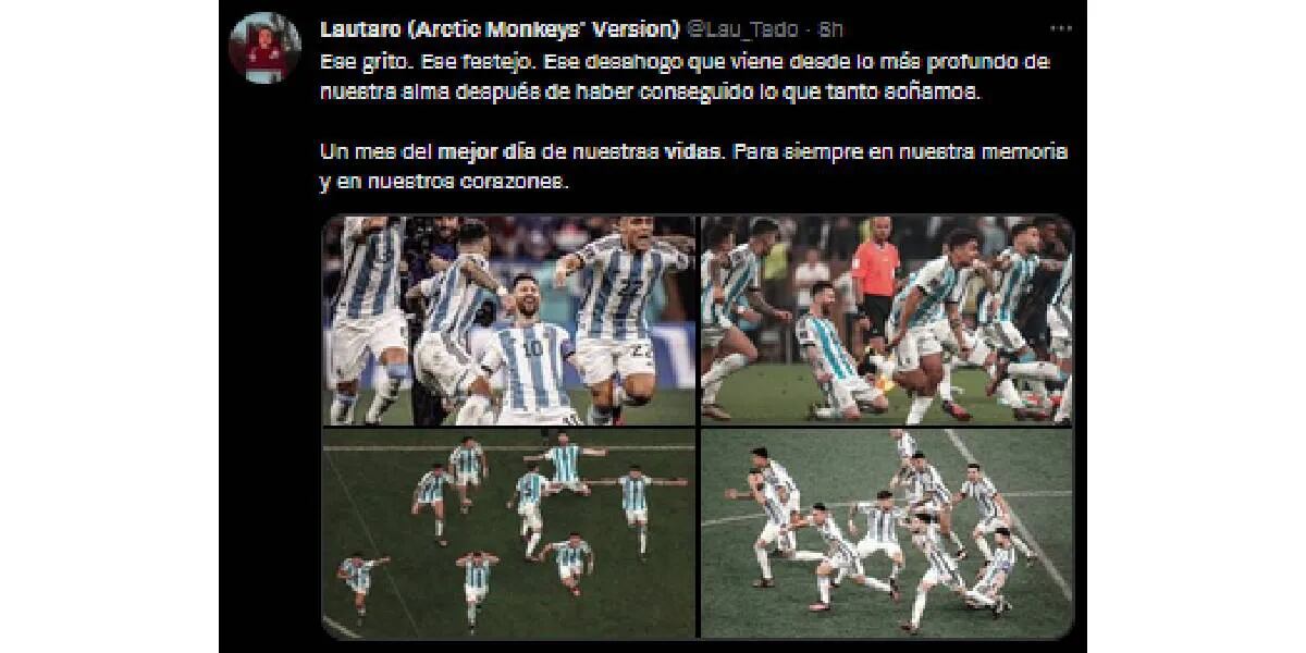 A un mes de la Selección Argentina campeona del mundo los memes salieron a romper todo: “El mejor día de nuestras vidas”