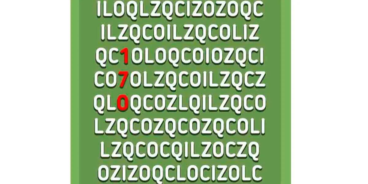 Reto visual para metes rápidas: encontrar el número 170 en la sopa de letras en menos de 7 segundos