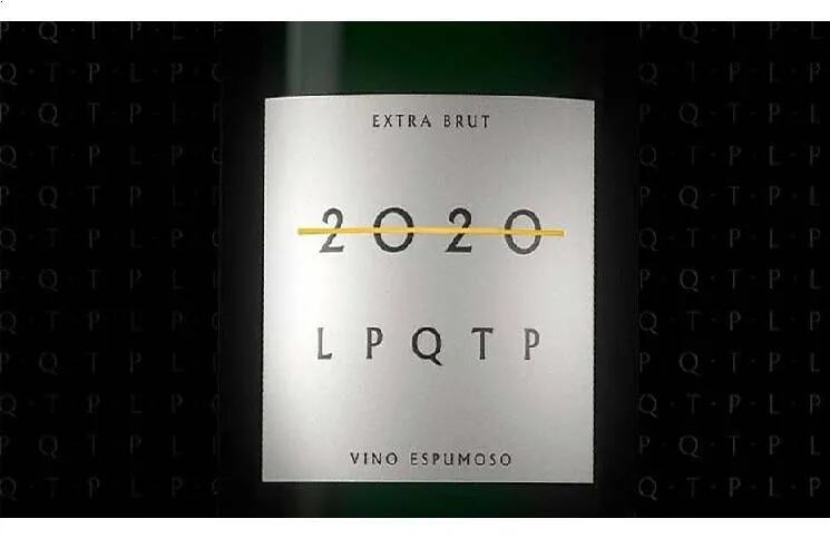 Se viraliza vino espumante LPQTP 2020, para brindar y despedirse de este año "nefasto"