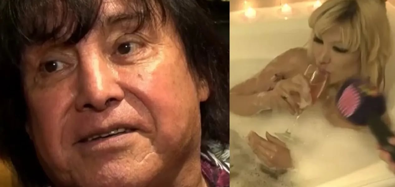 Se descompensó Taky Natali tras escuchar un escandaloso audio de Ricky Maravilla y se recuperó bañándose en vivo:  “Un duende”