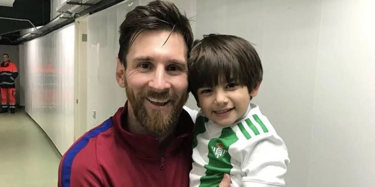 Messi y el hijo de Andrés Guardado.