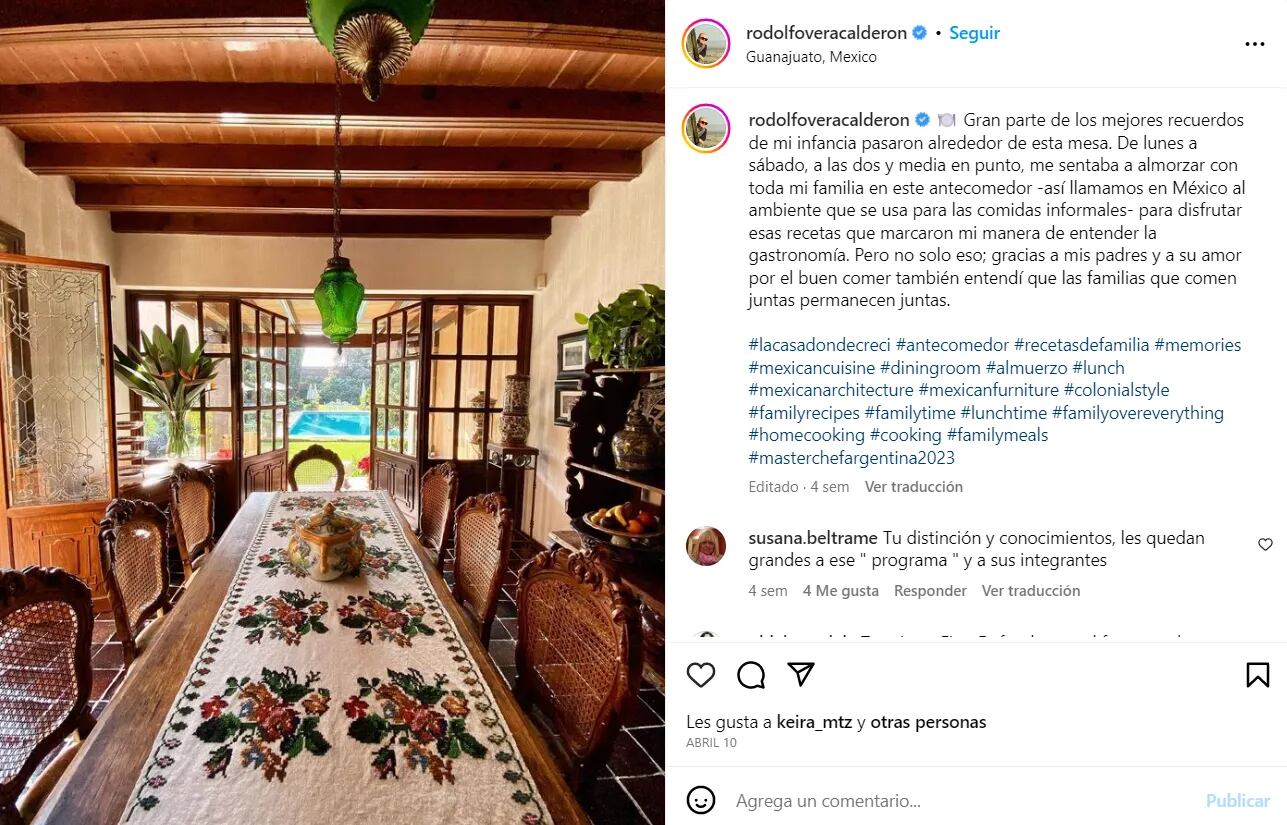 Así es la lujosa casa familiar de Rodolfo de MasterChef en México: enormes ventanales, muebles de época y un jardín soñado