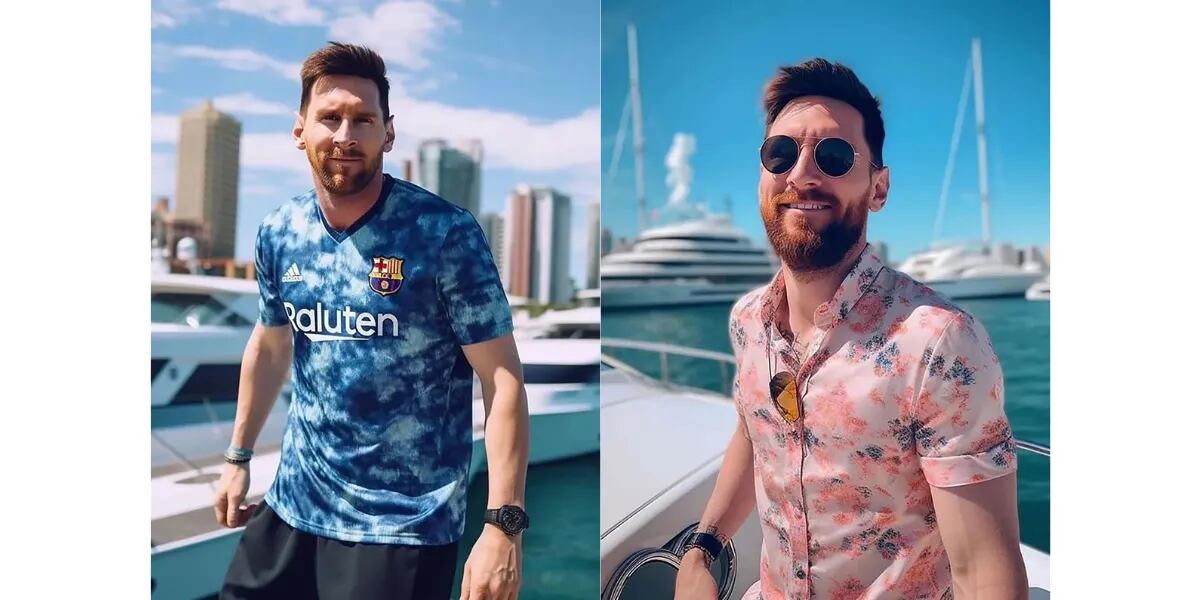 Crearon fotos de Messi ya instalado en Miami con inteligencia artificial y las imágenes dan vuelta al mundo