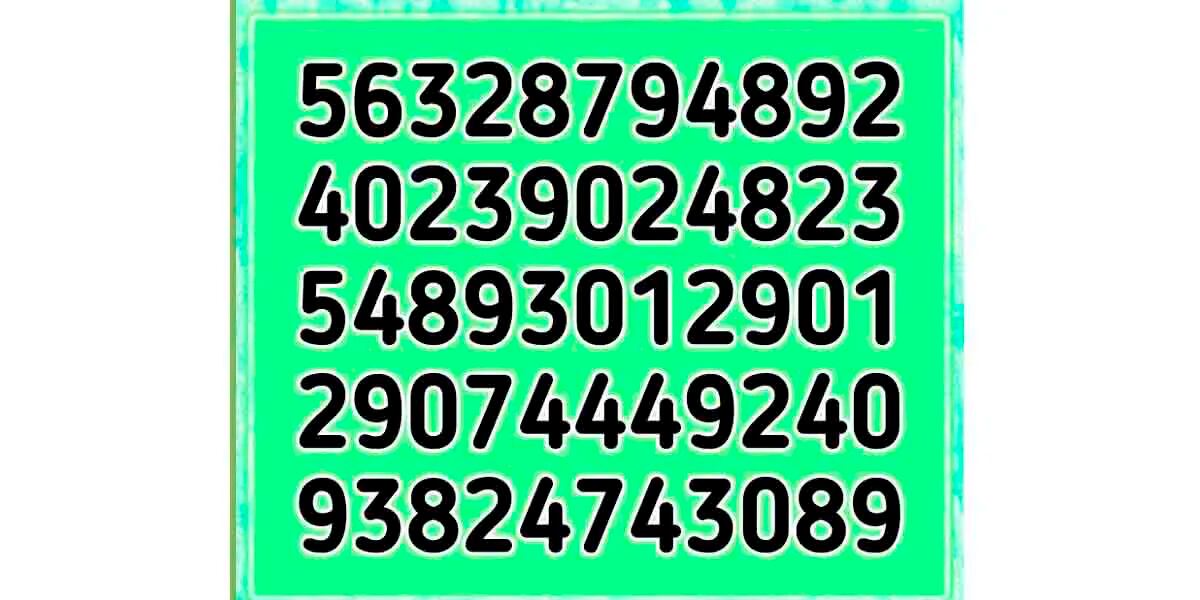 Reto visual para cracks en NÚMEROS: encontrar el 240 entre todas las demás cifras en 5 segundos