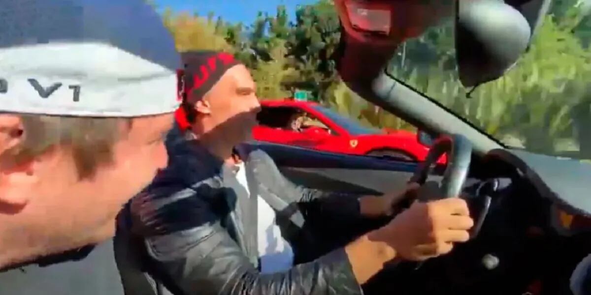 La picada en Ferrari en Nordelta: quiénes son los hombres que conducían los autos