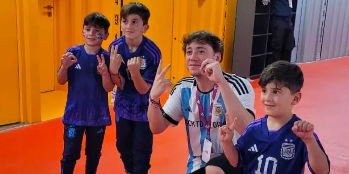 Los hijos de Messi se sacaron una foto con Paulo Londra y predijeron el resultado de Argentina en el Mundial Qatar 2022