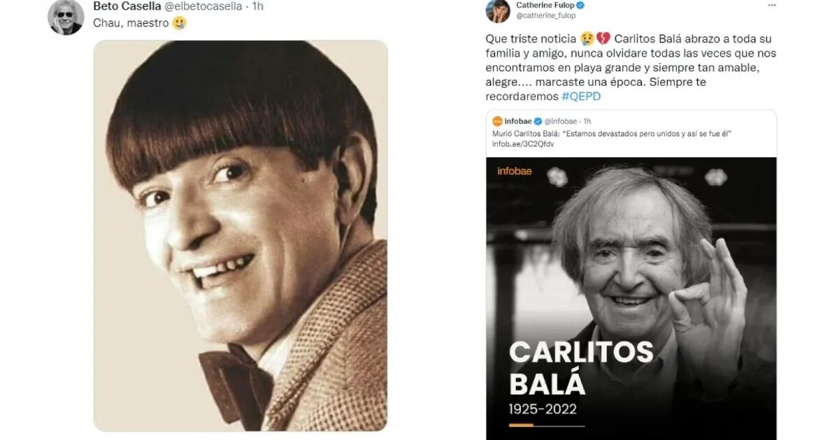 La dolorosa despedida de los famosos a Carlitos Balá: “Siempre te recordaremos”