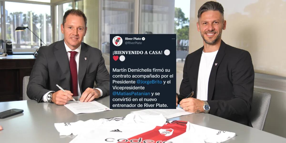 Martín Demichelis fue oficialmente presentado como DT de River Plate: "Bienvenido a casa"