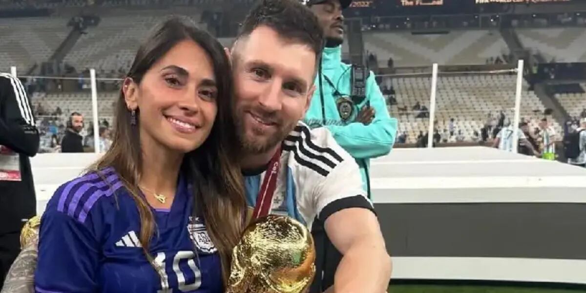 Antonela Roccuzzo no aguantó la emoción y subió una fogosa foto con Lionel Messi después del partido: "Soñado"
