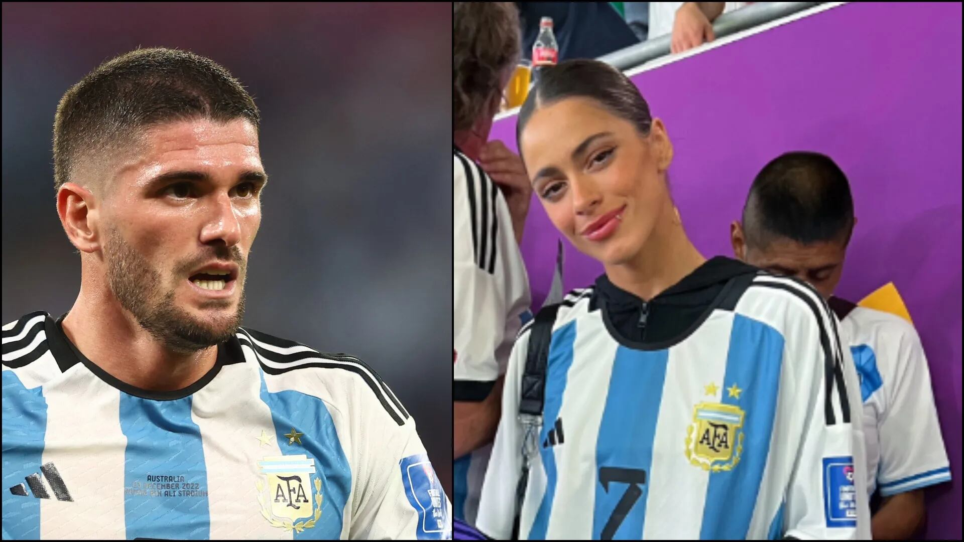 La romántica declaración de Rodrigo De Paul a Tini Stoessel tras el triunfo de Argentina en el Mundial Qatar 2022: “Felices” 