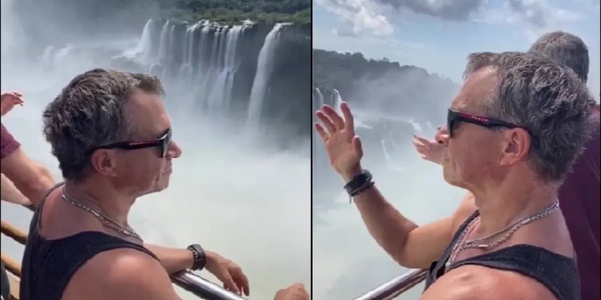 El emotivo video de Sergio Lapegüe rezando frente a las Cataratas del Iguazú: “Recargando energías”