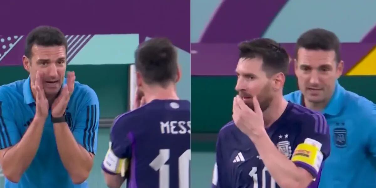 La consulta de Messi a Scaloni en pleno partido de Argentina en el Mundial Qatar 2022: “No quieren más”