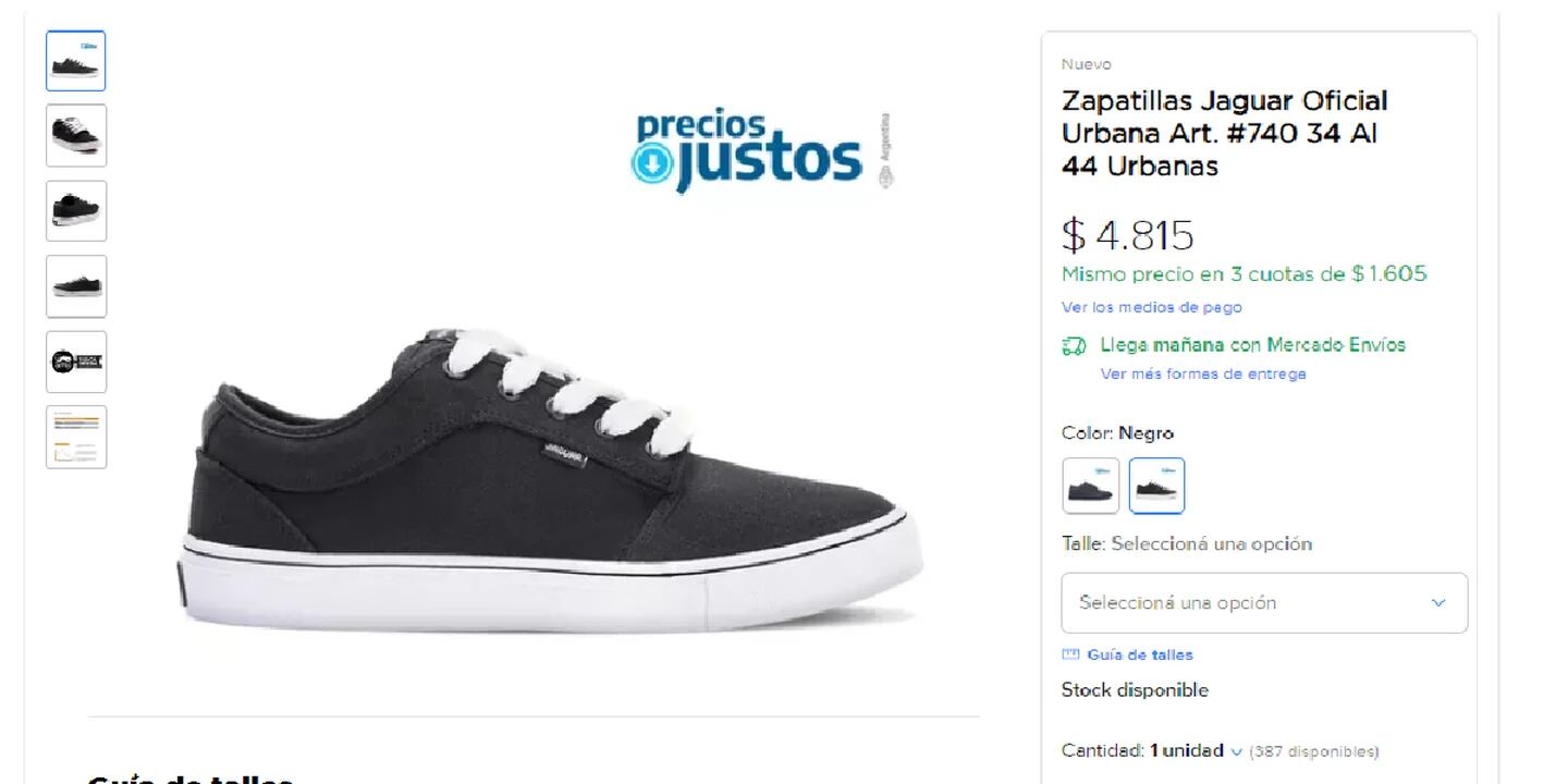 Zapatillas por menos de $5000: cómo comprarlas por Internet en cuotas
