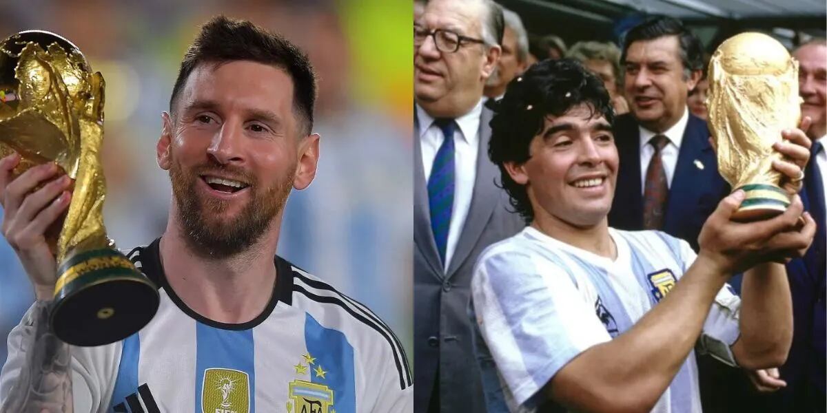 Lionel Messi usó una histórica camiseta de la Selección Argentina y homenajeó a Diego Maradona