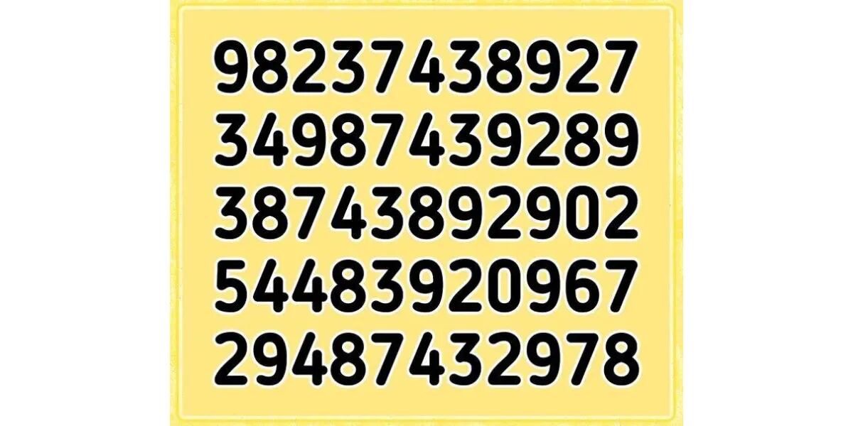 Reto visual para metes rápidas: encontrar el número 879 en la sopa de letras en menos de 9 segundos