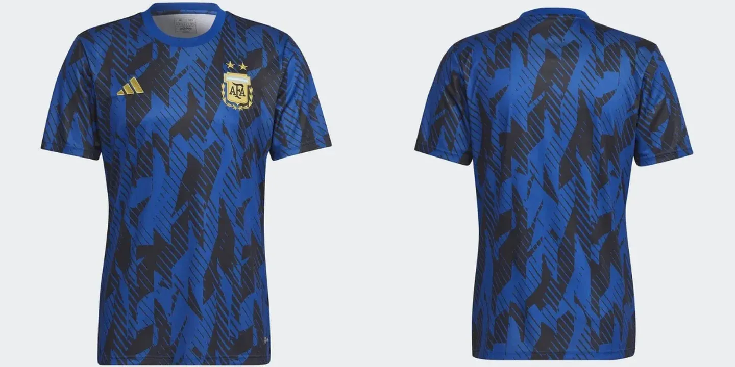 Salió a la luz la camiseta pre-match que utilizará la Selección Argentina en el Mundial de Qatar