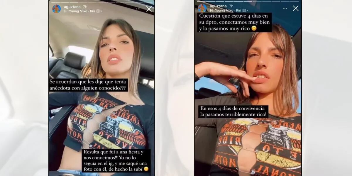 Agustina La Tana, la "novia" de Tomás Holder, habló sobre el video sexual y una frase retumbó a fondo: "Terriblemente rico"