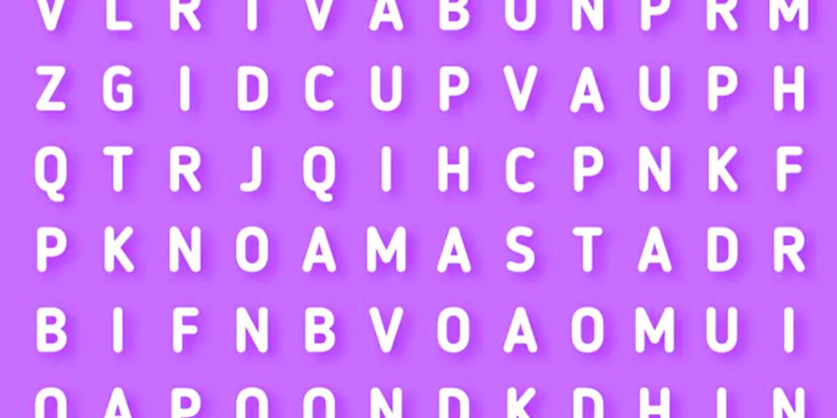 Reto visual: encontrá la palabra VACA” en la sopa de letras que la rompe en este jueves