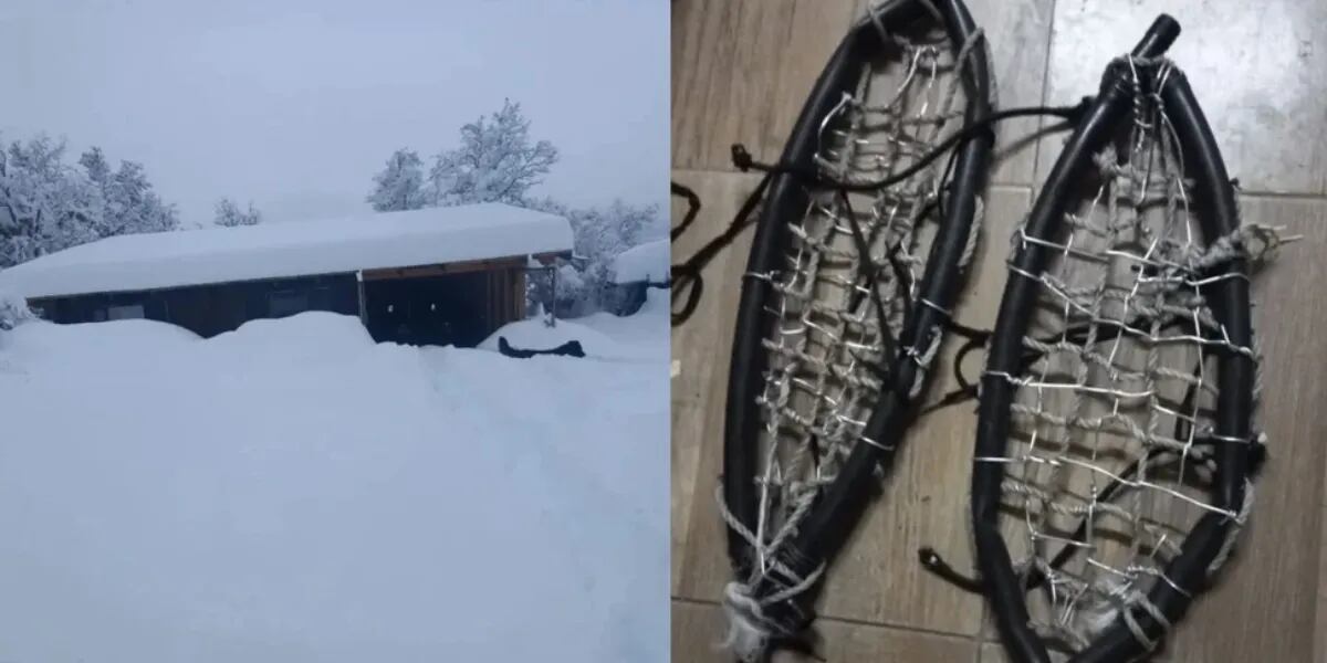 Quedó varado en la nieve sin provisiones, improvisó raquetas y caminó durante 6 horas para ser rescatado
