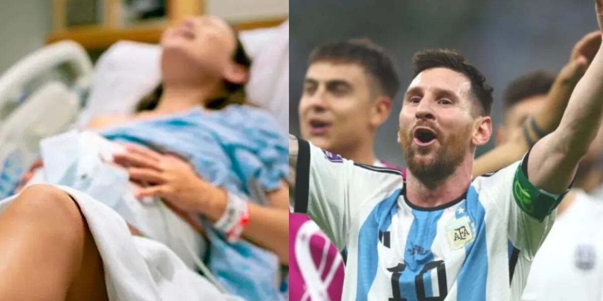 Una mujer dio a luz en medio del penal de Messi y le puso Lionel a su hijo: “Fue una locura” 