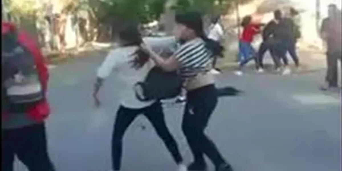 Video: se desató una batalla campal entre un grupo de madres en la escuela y las tuvo que frenar la policía